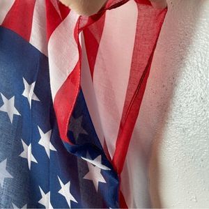 Patriotic kimono cardigan